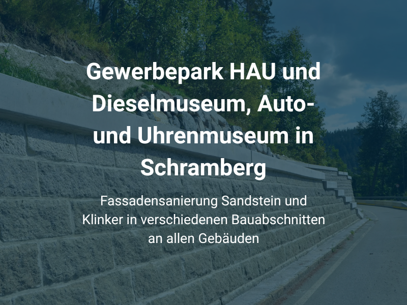 Referenz Gewerbepark HAU und Dieselmuseum, Auto- und Uhrenmuseum in Schramberg